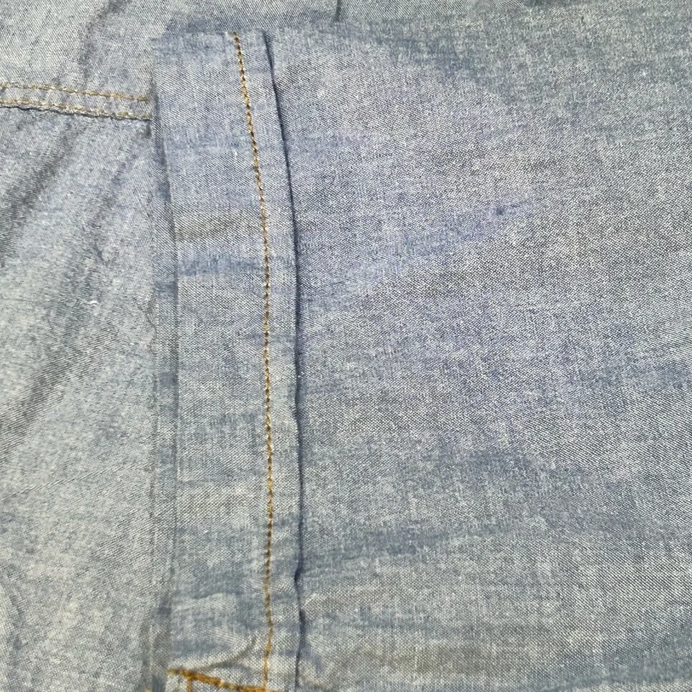 Key Western Wear Chambray Shirt, Pearl Snaps, Large - Picture 9 of 10